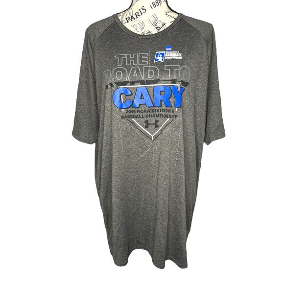 Under Armour X-LARGE "The Road to Cary" 2019 NCAA Baseball Championship Tee - Picture 1 of 11